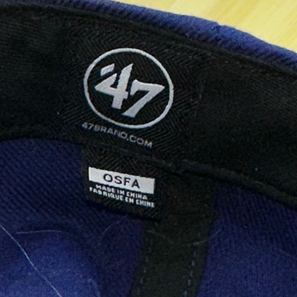 Chicago‎ Cubs MLB 47 Brand Baseball Cap Hat Blue Red Adjustable OSFA - Picture 7 of 9